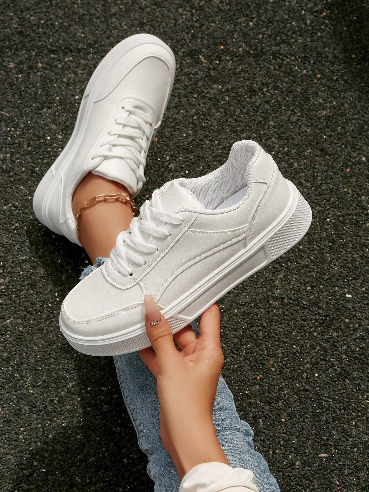 Tênis Casual Plataforma Com Design Moderno