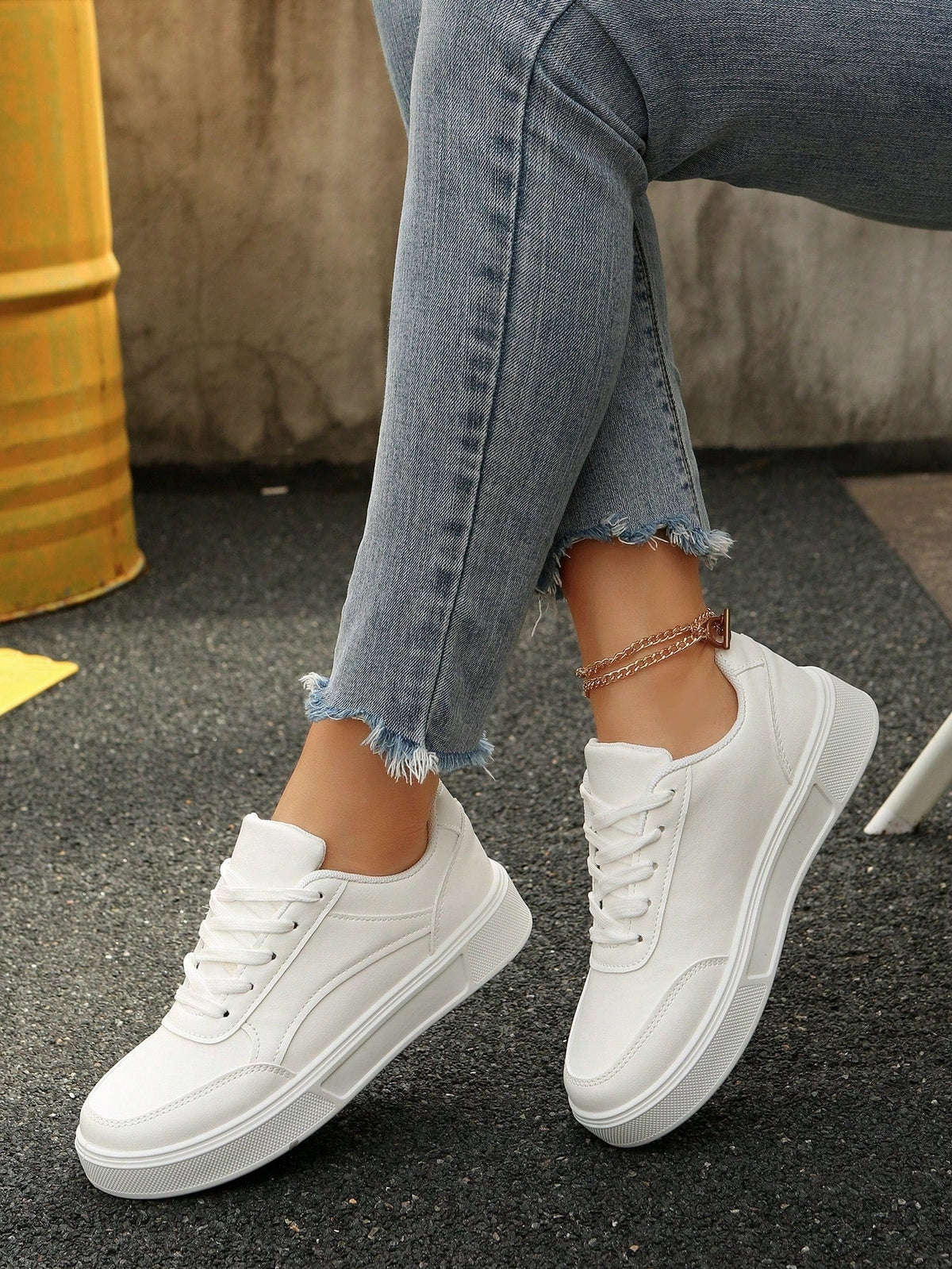 Tênis Casual Plataforma Com Design Moderno