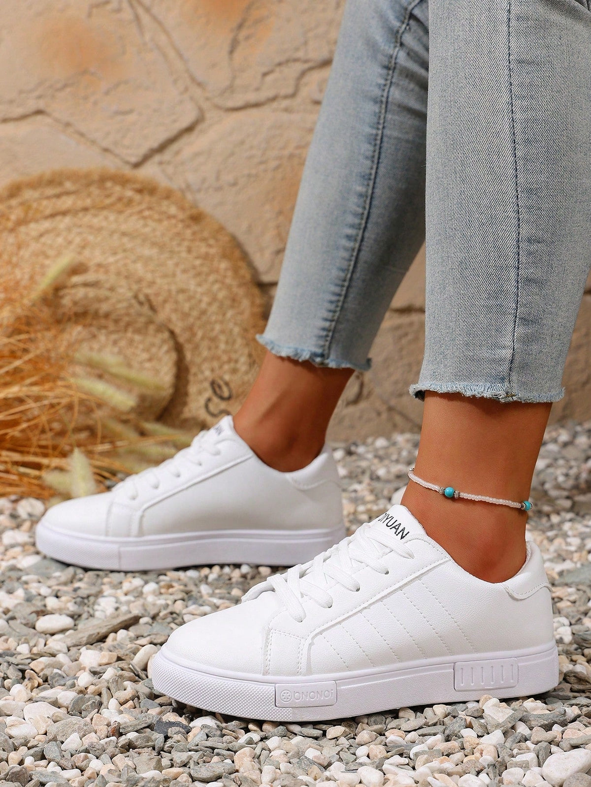 Tênis Casual Confortável Com Costura Lateral